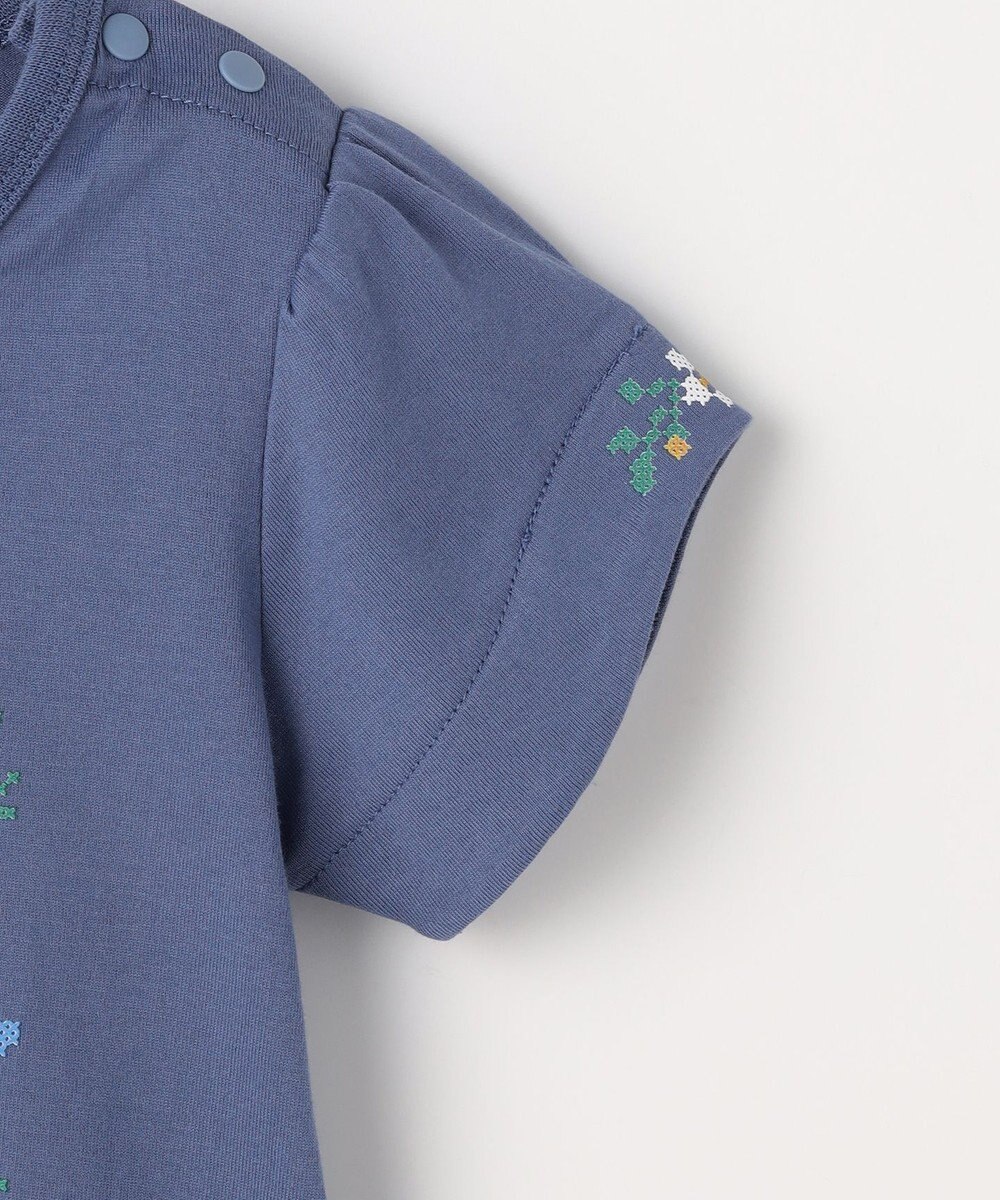 組曲 KIDS 【90-100㎝】 フラワーリースTeeシャツ 