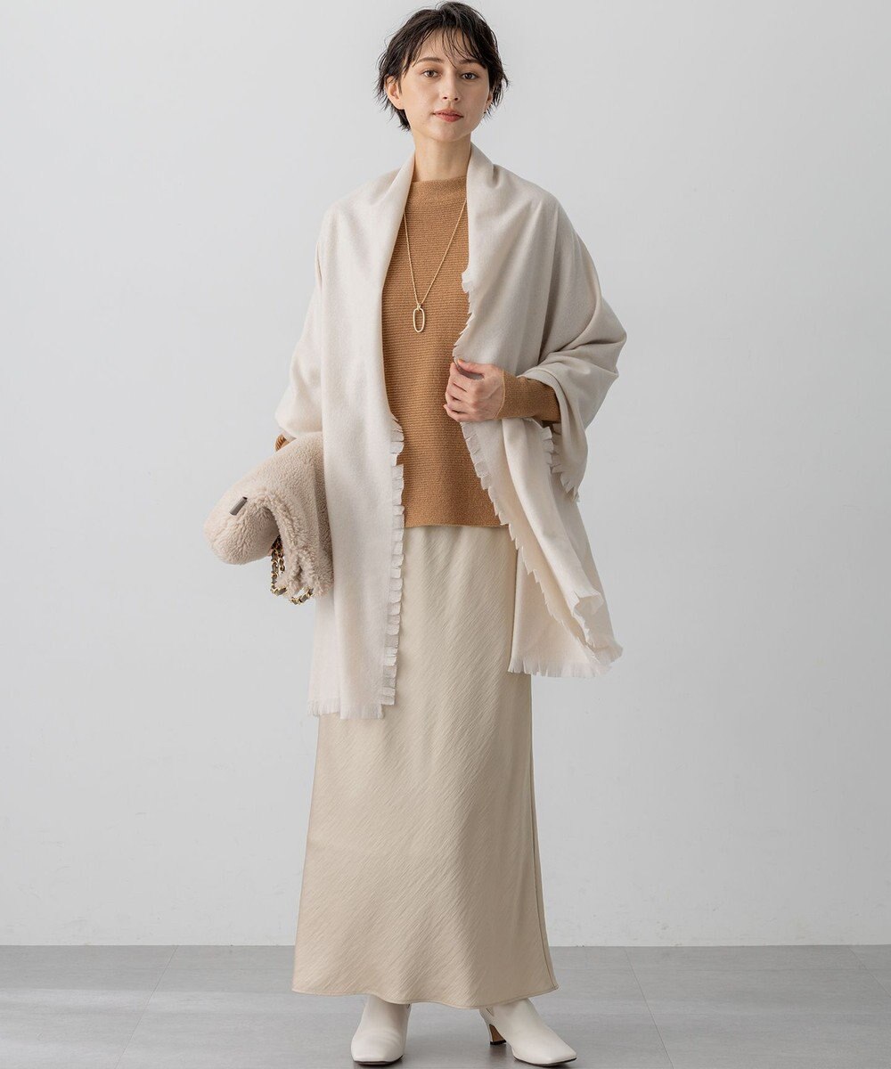 23区 【洗える】ウールカシミヤラメ ドルマンスリーブ ニット 