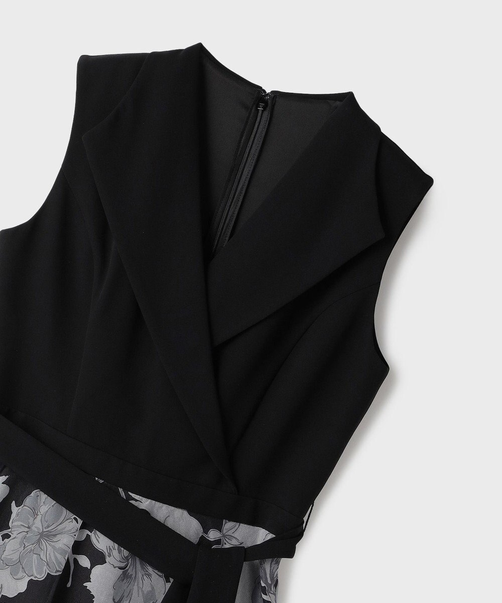 GRACE CONTINENTAL カシュクールフラワープリントワンピース 