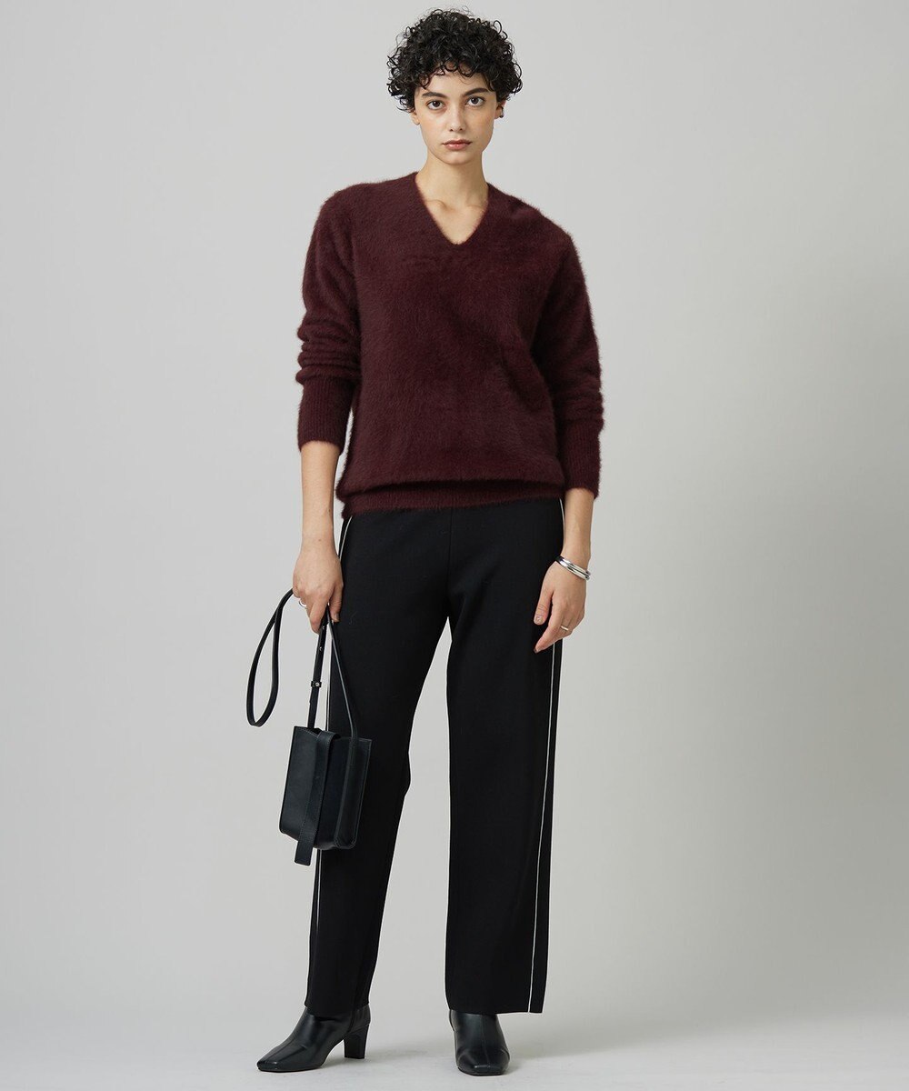 ICB L 【洗える】シンセティックダブルフェイス  ニットトラックパンツ 