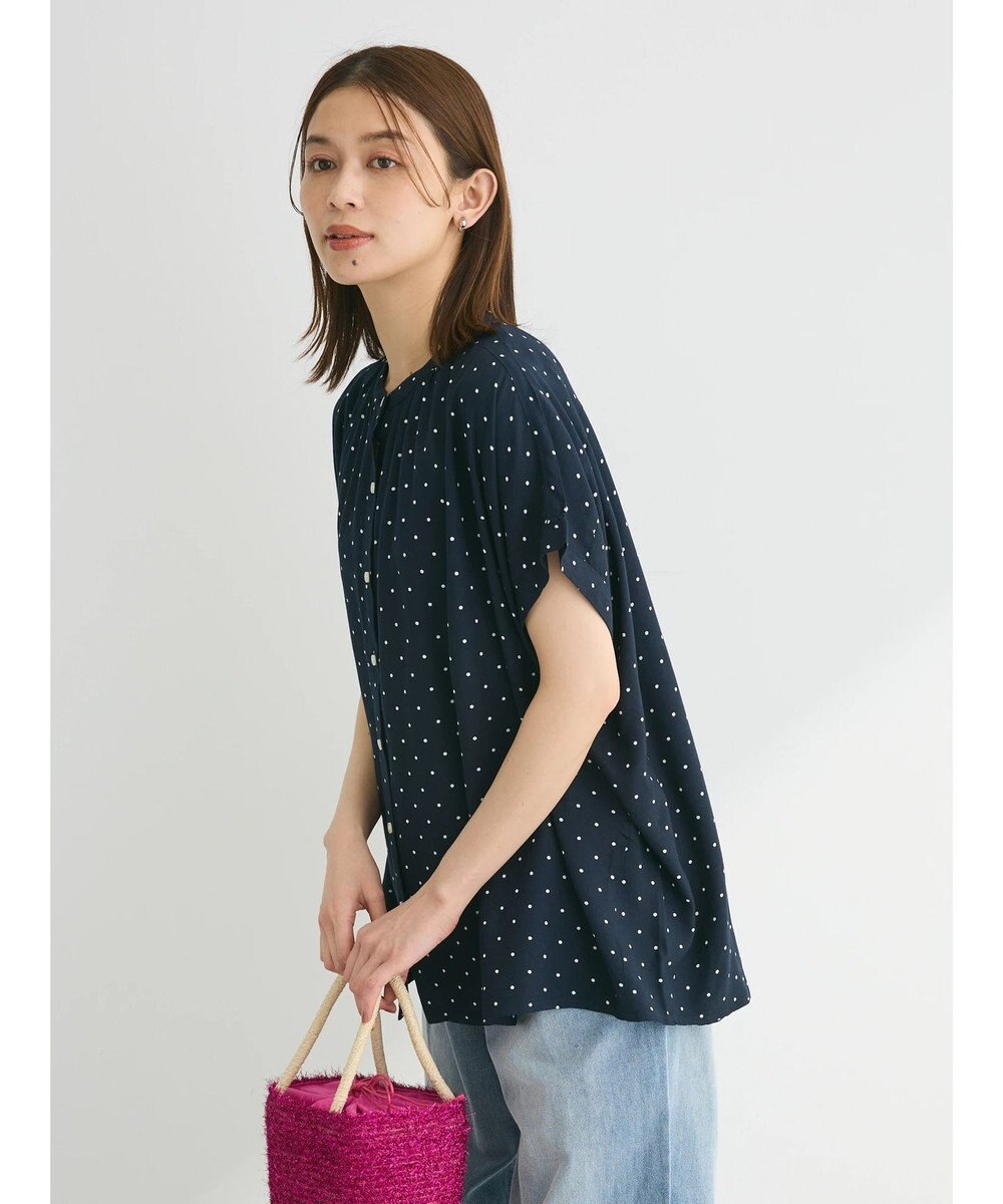 Green Parks アソート柄さらっとレーヨンブラウス 