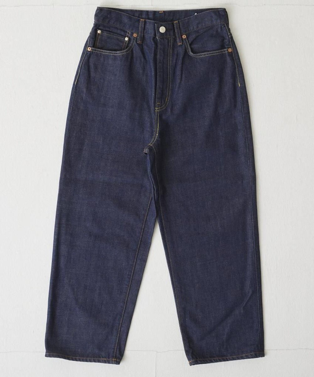 caqu FS ankle boy`s ハイウエストワイドストレートデニム 