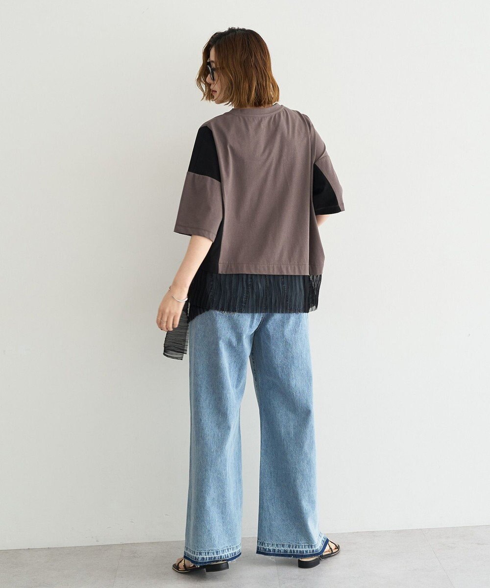 YECCA VECCA 綿麻バギーデニムパンツ 