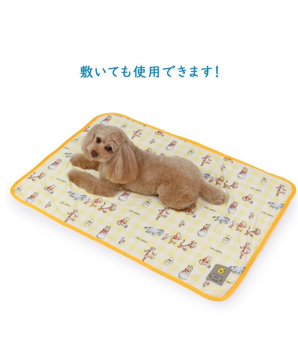 PET PARADISE ディズニー くまのプーさん チェック柄 クールブランケット (90×60cm) 