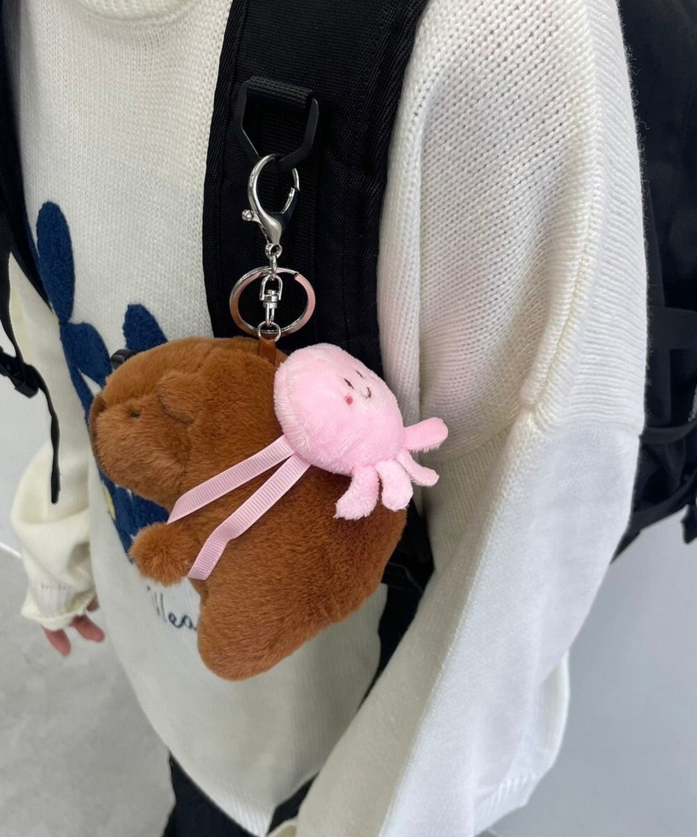 WEGO リュックカピバラぬいぐるみキーホルダー 