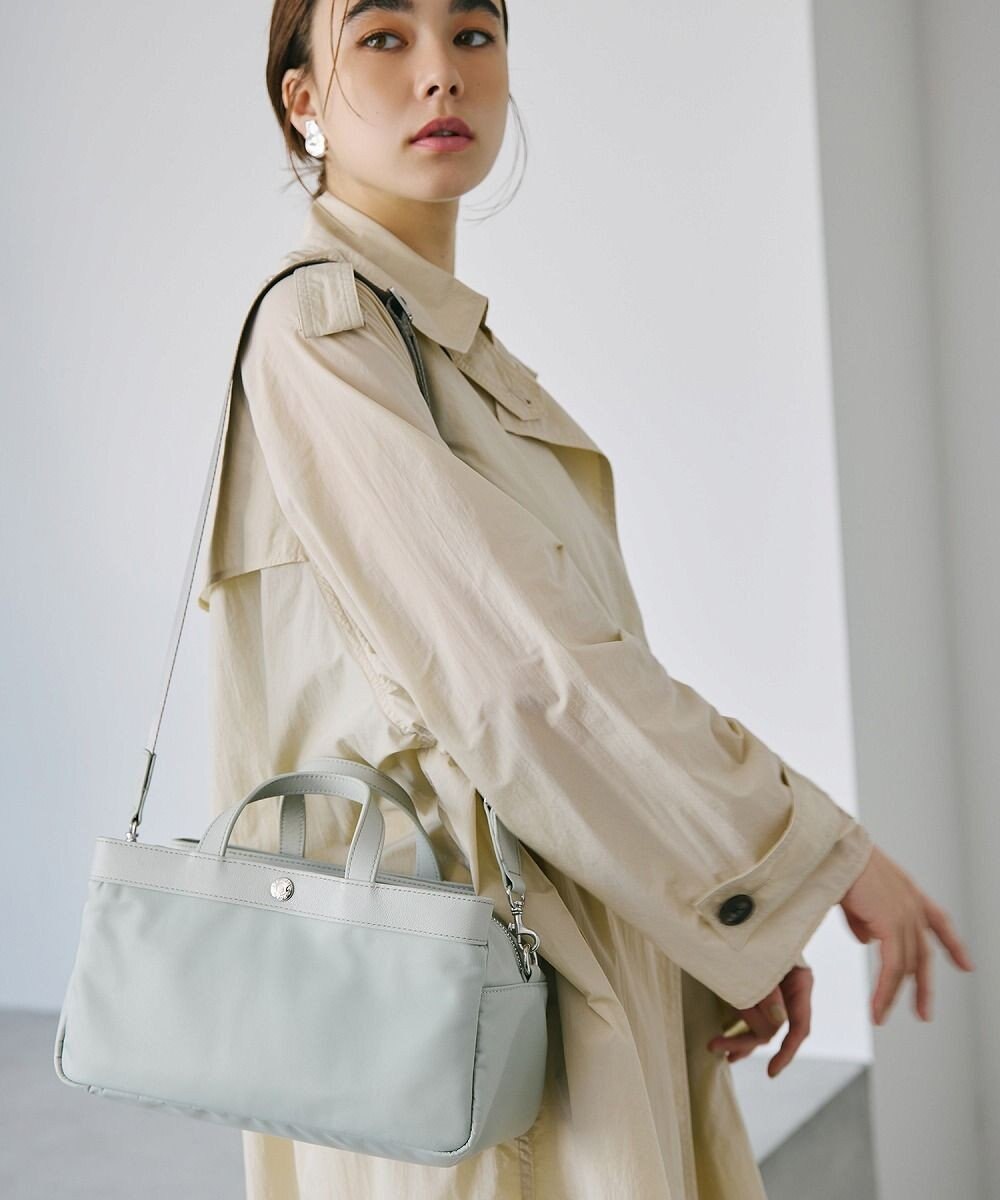 TOPKAPI 【Breath TOPKAPI】防水ナイロン レザーコンビ ミニトート ショルダーバッグ 