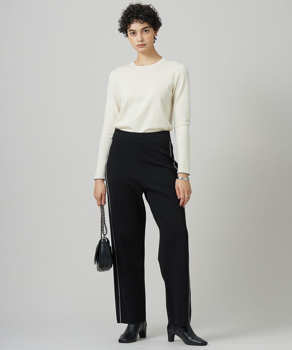 ICB 【洗える】シンセティックダブルフェイス  ニットトラックパンツ 