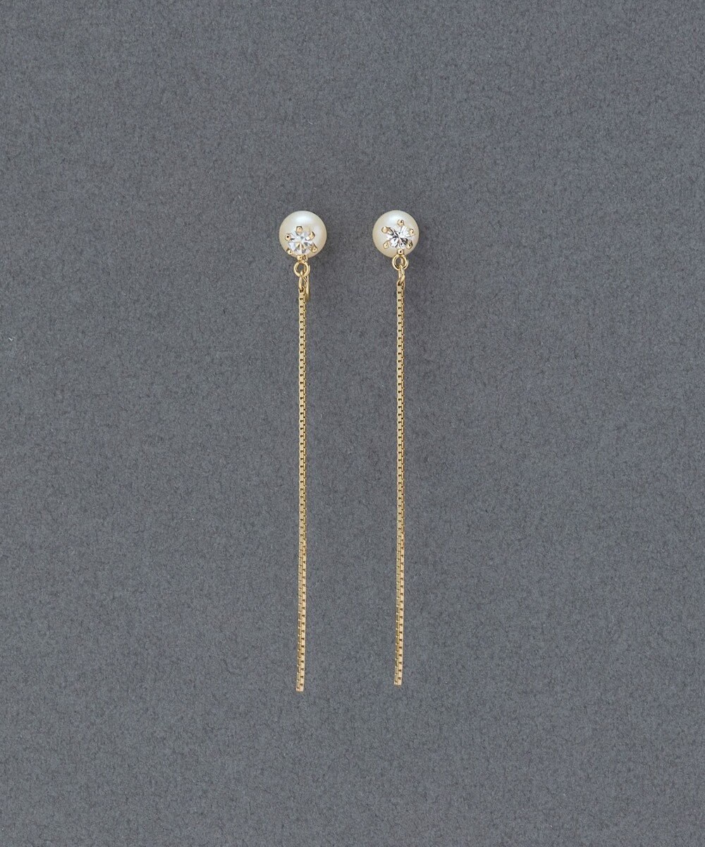 Phoebe 2wayベーシックパールエレガントイヤリング 