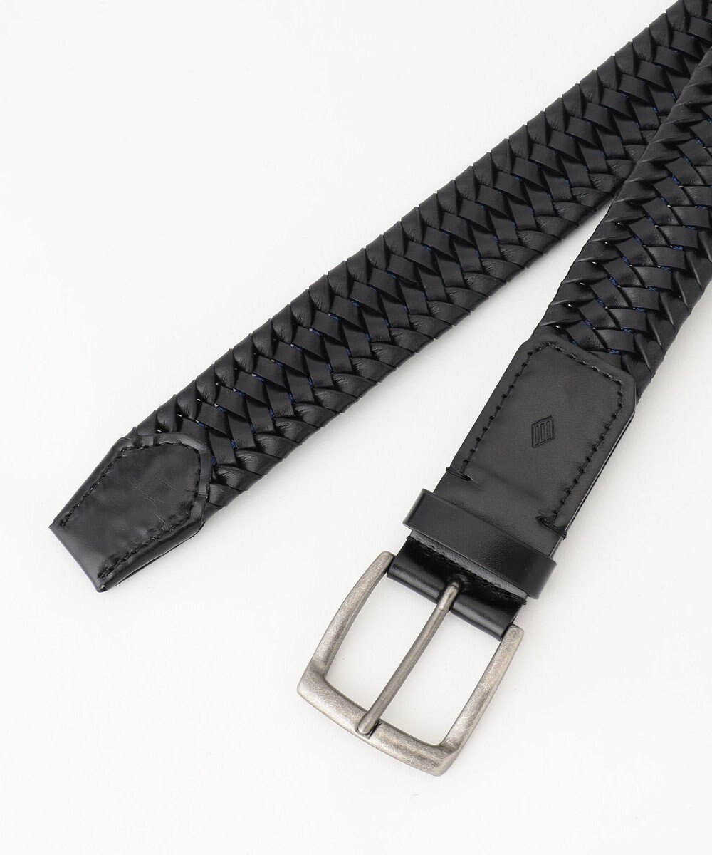 JOSEPH ABBOUD 【伸びる/日本製】ストレッチレザー ベルト 