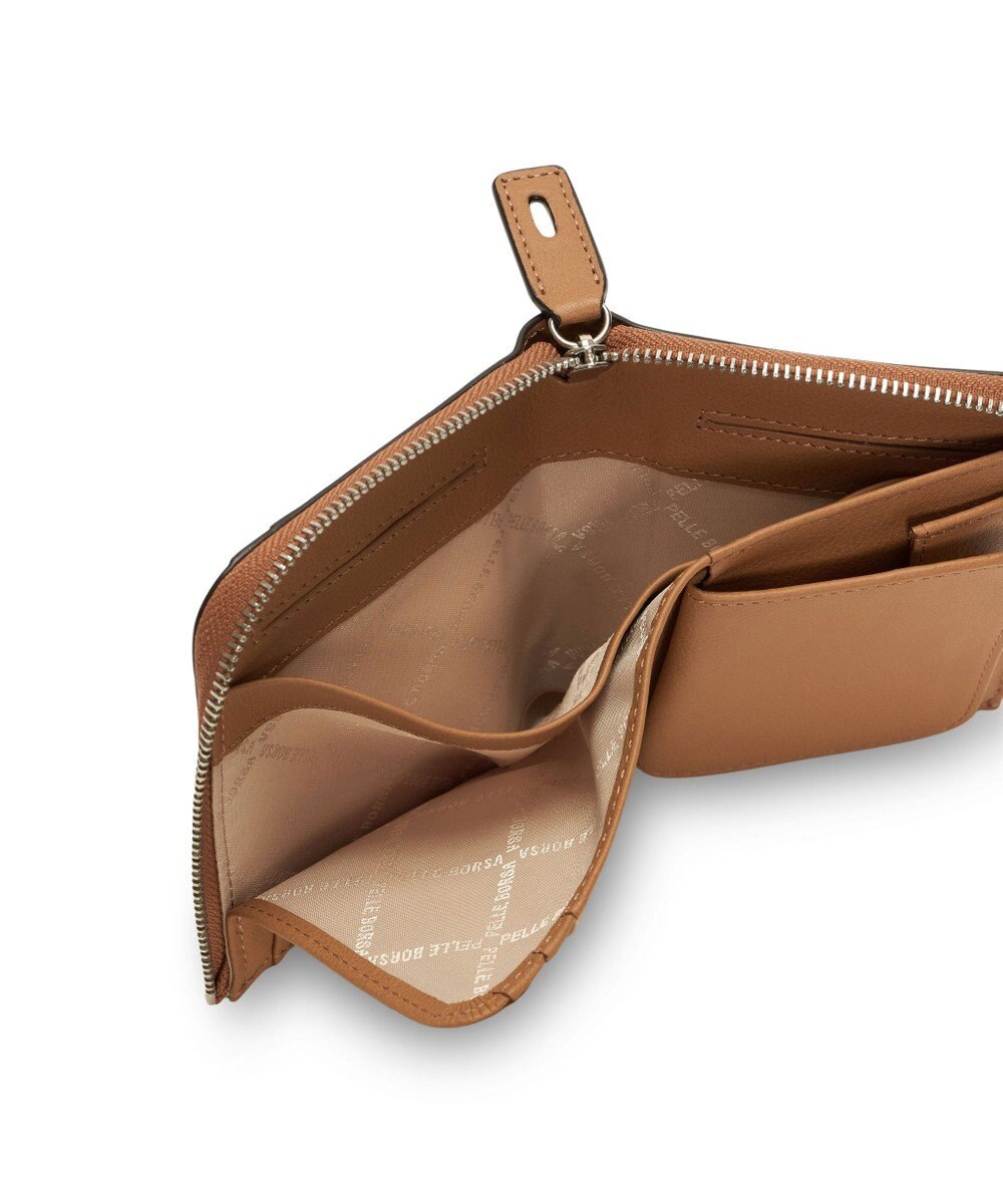 PELLE BORSA メッシュL字ファスナーミニ財布 Chrono Weave クロノウィーブ 5842 