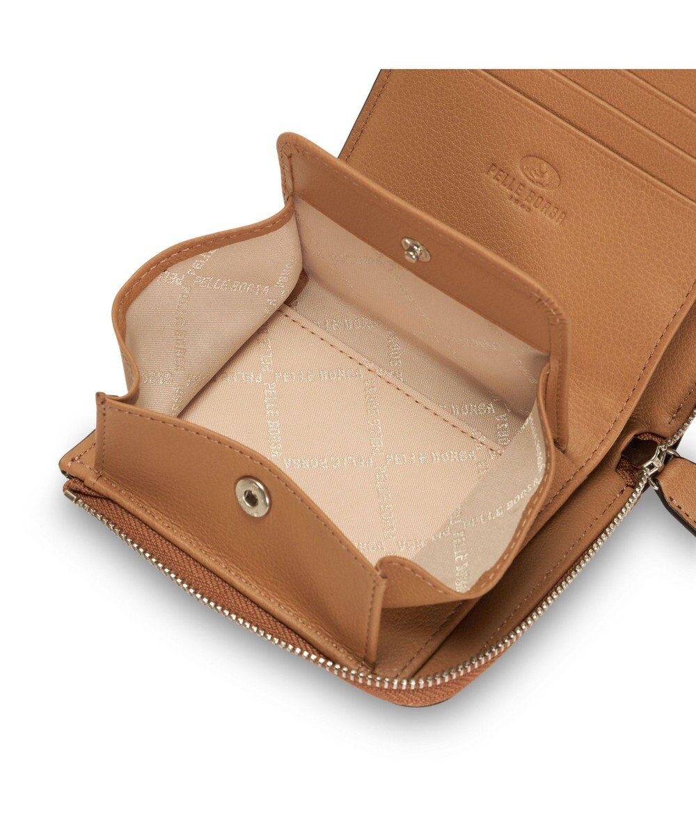 PELLE BORSA メッシュL字ファスナーミニ財布 Chrono Weave クロノウィーブ 5842 