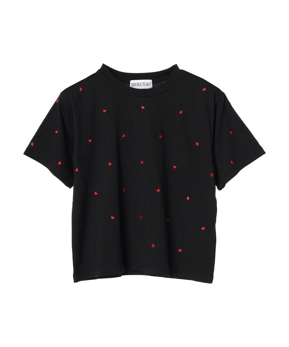 Green Parks ・Ｄｏｕｂｌｅ　Ｆｌａｇｓ　ハート刺繍ＴＥＥ 