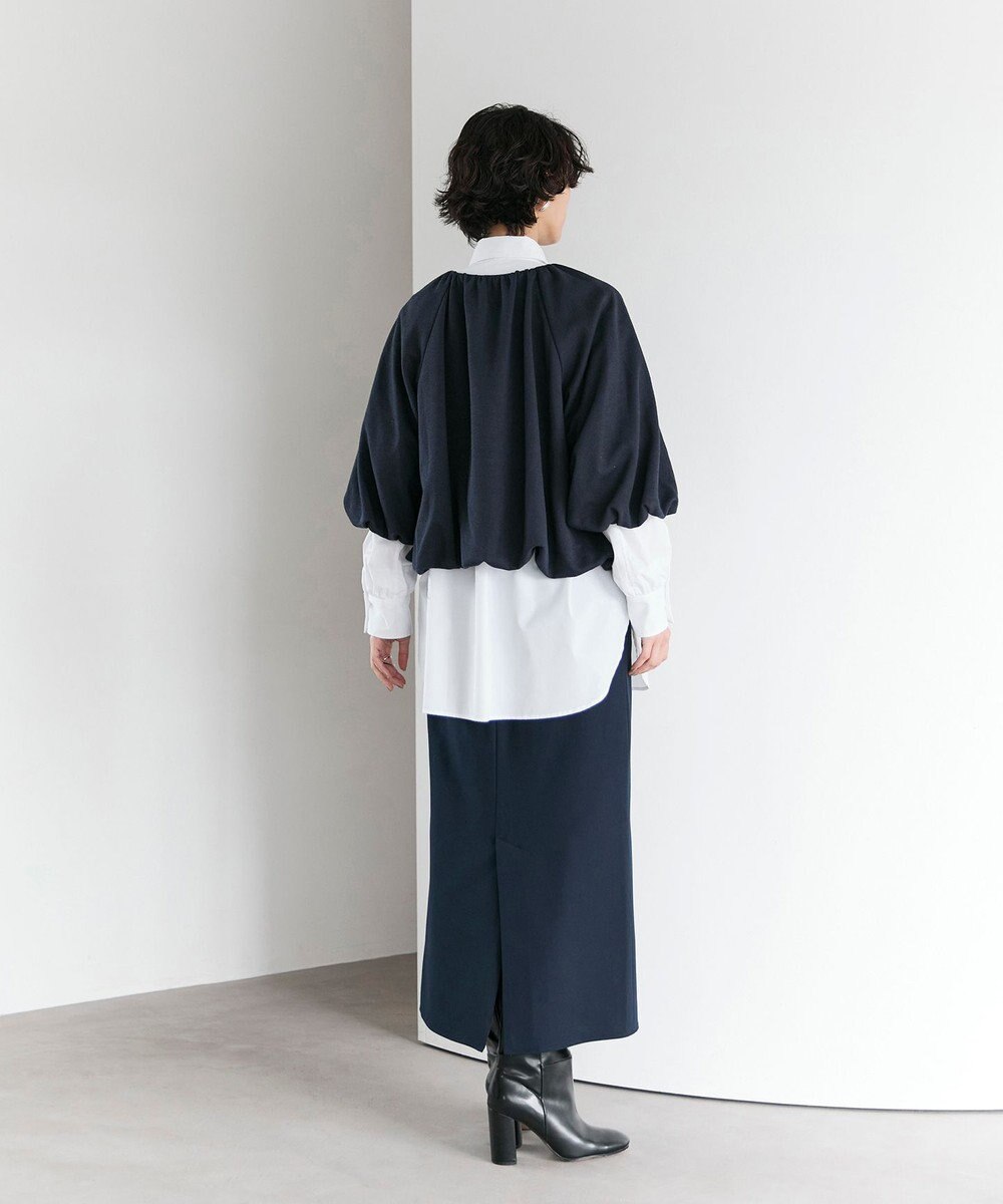 #Newans 【セレモニーにも】〈亀恭子さんコラボ〉美シルエットロングタイトスカート 