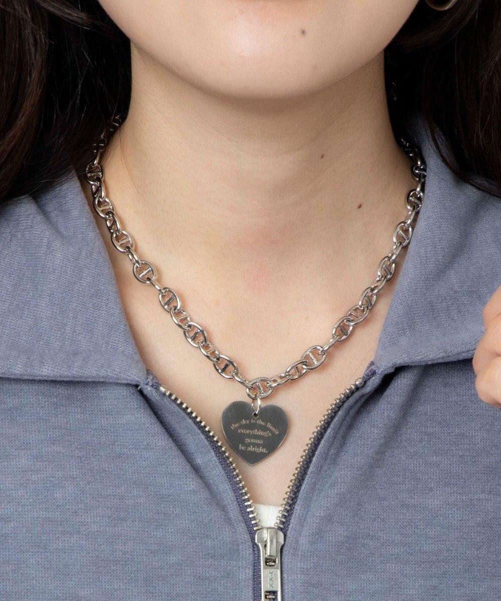 WEGO Lヘビーチェーンモチーフネックレス 