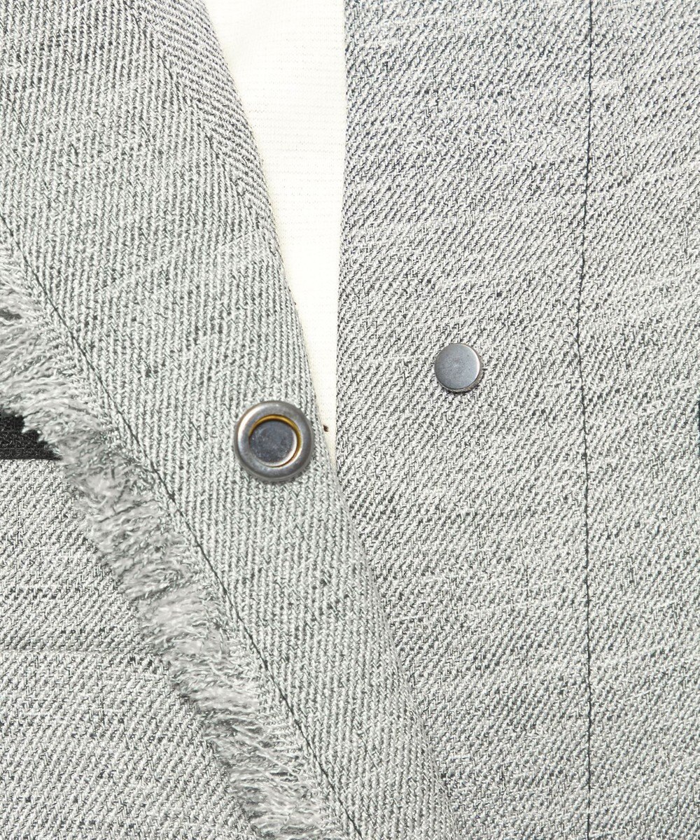 uncrave リネンライクツイル ジレブラウス 