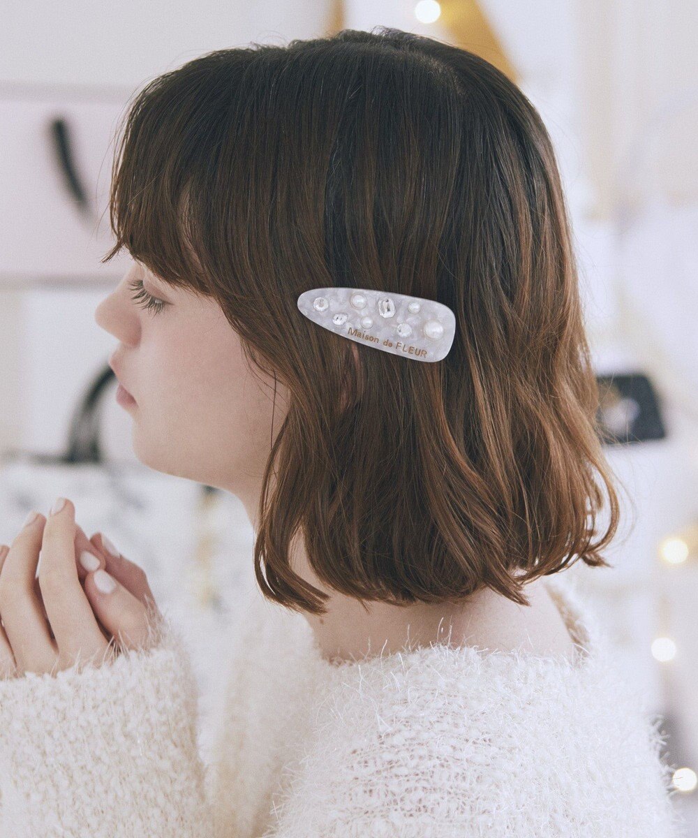 Maison de FLEUR ビジューアセチクリップ 