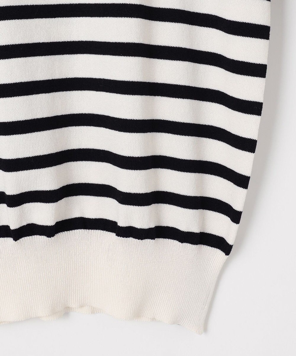 Feroux 【洗える】袖フレアボーダー ニット 