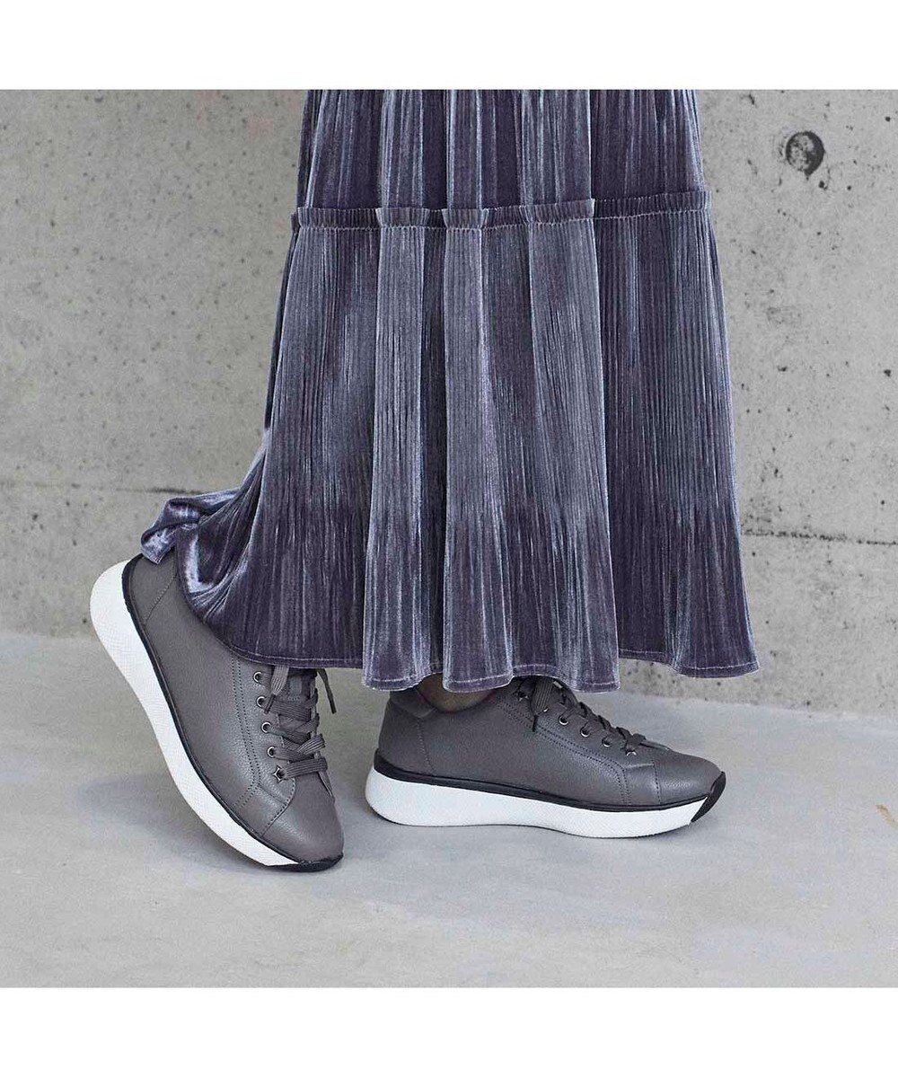 MODE ET JACOMO <MODE ET JACOMO>【軽量】レースアップ厚底スニーカー 