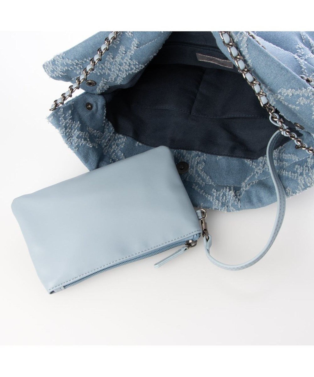 UNBILLION 【テレビ ドラマ着用アイテム】カシュカシュ cachecache / デニム風チェーンバッグ 