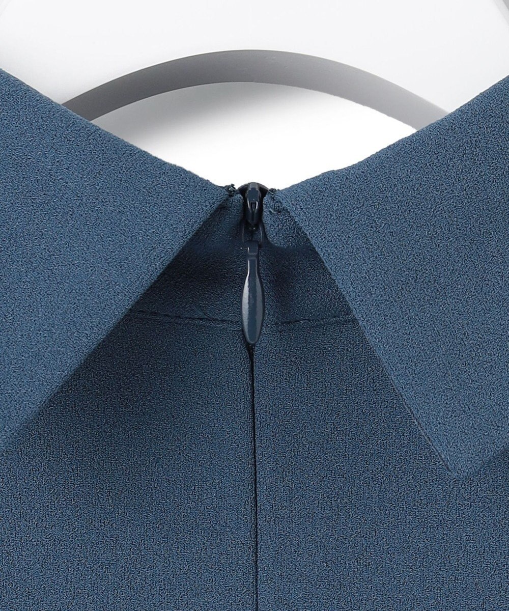 ICB マラボーテＷジョーゼット ボウタイ付きシャツカラートップス 