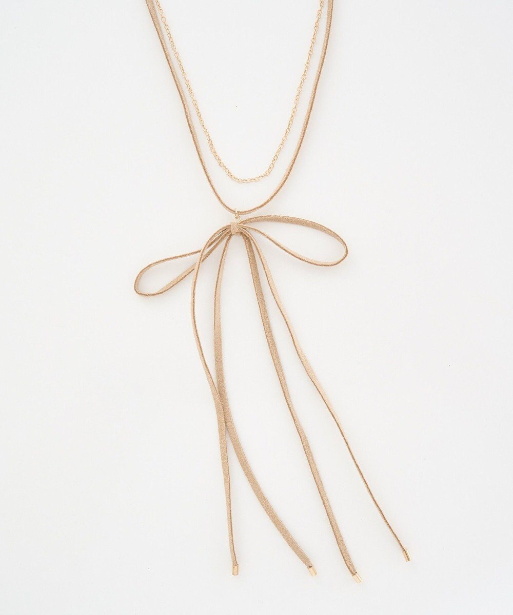 earth music&ecology スエードライクリボンネックレス 