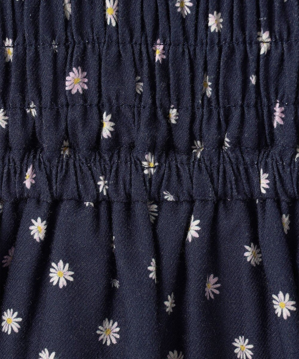 組曲 KIDS 【110-140cm】モノトーン花柄 ワンピース 