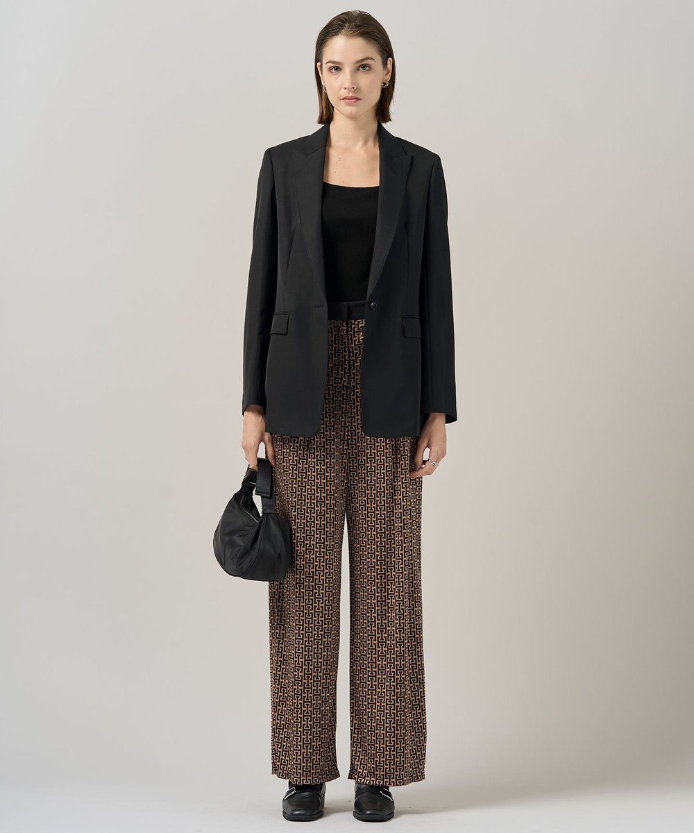 ICB L 【30th ANNIVERSARY】 モノグラムプリントスムース ワイドパンツ 