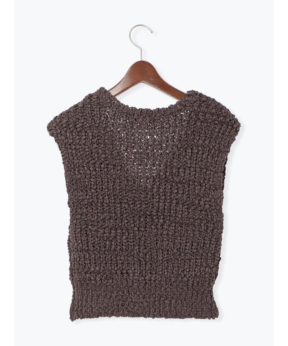 Te chichi スラブヤーンニットベスト 