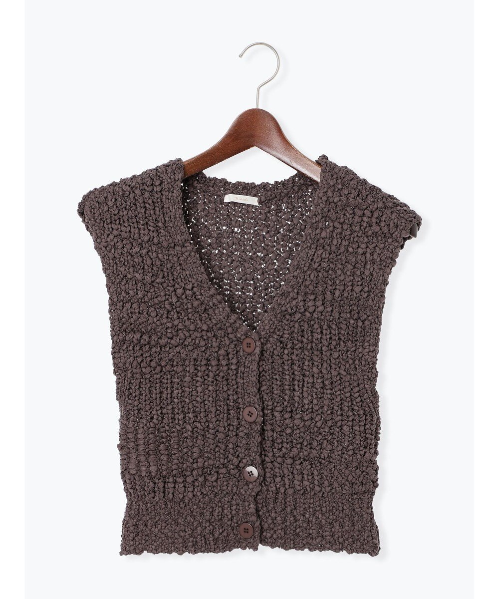 Te chichi スラブヤーンニットベスト 