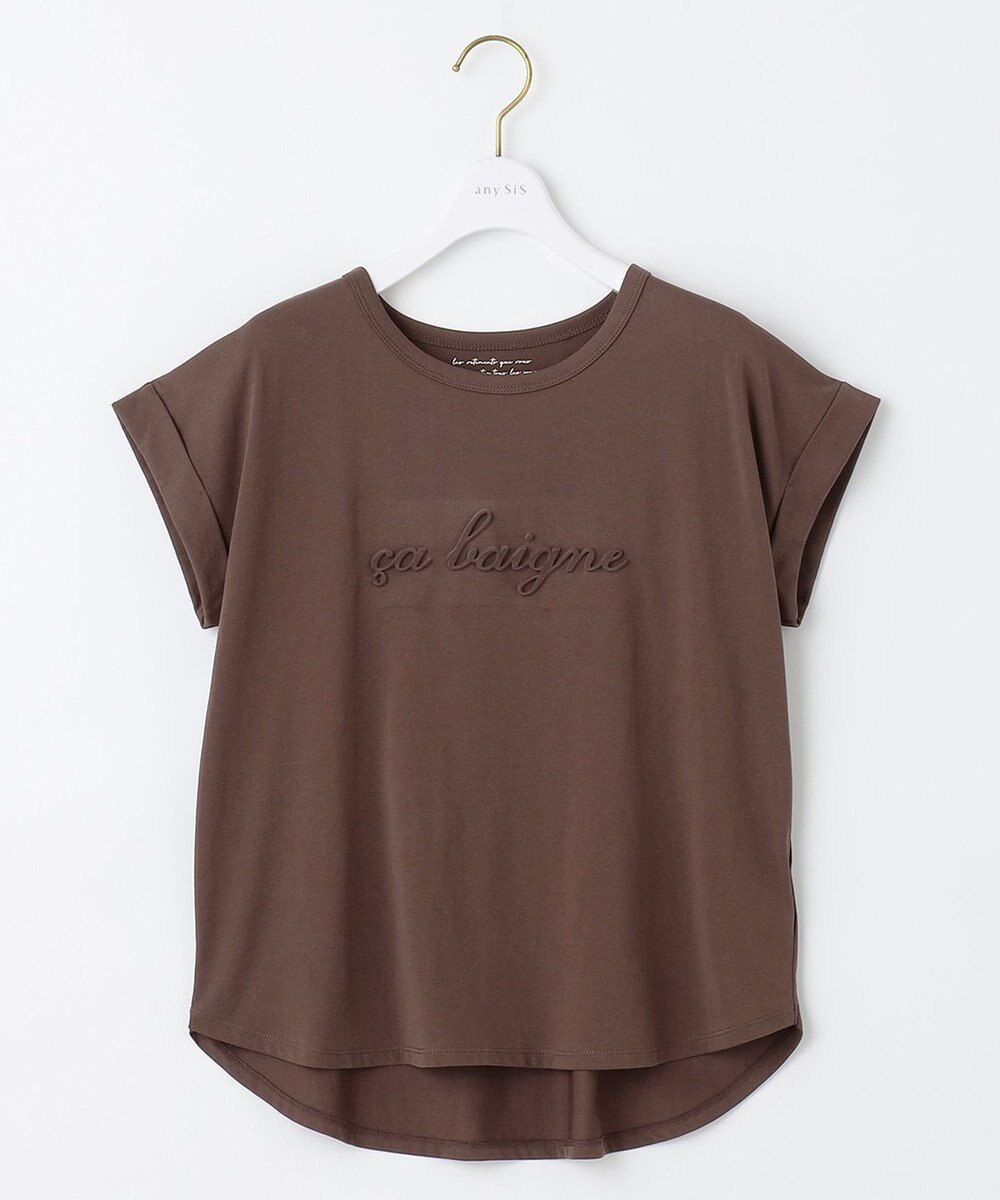ANY SIS エンボスロゴ Tシャツ 