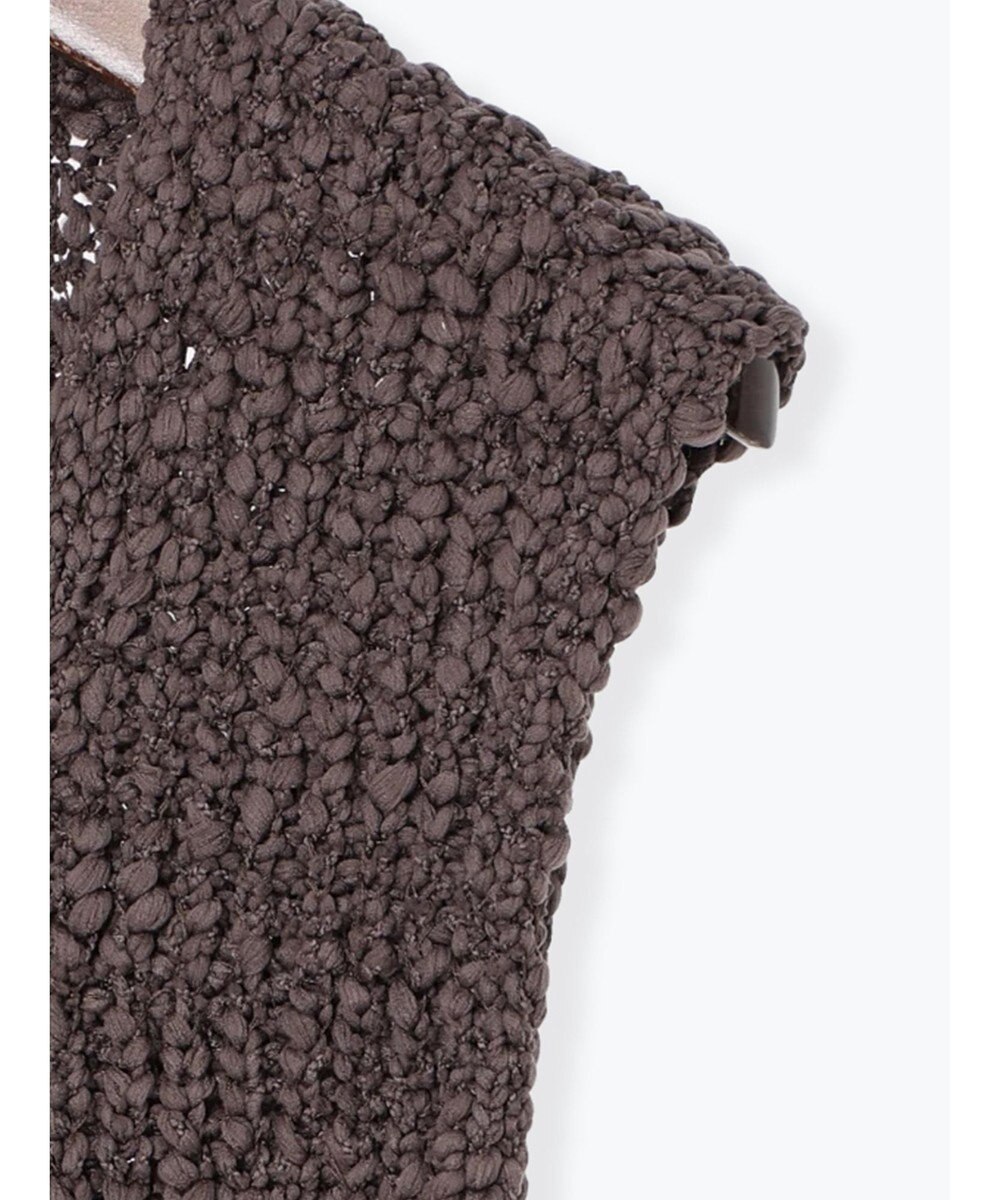 Te chichi スラブヤーンニットベスト 