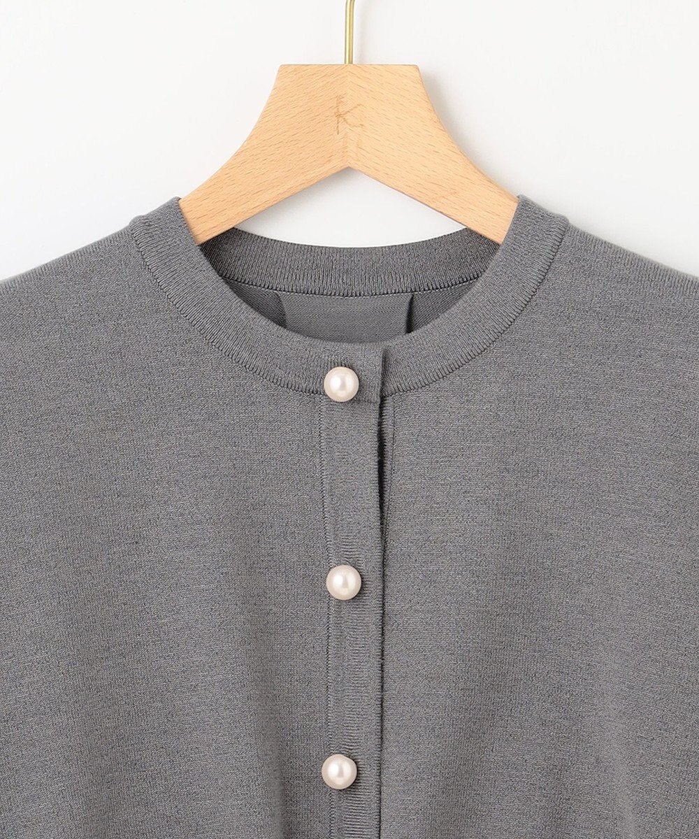 組曲 L 【WEB限定色あり】ELENA パールボタン ニットジャケット 