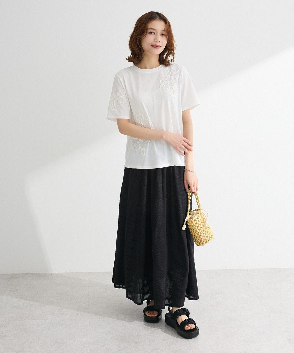 Green Parks ・ＳＵＧＡＲ　ＳＰＯＯＮ　コード刺繍ＴＥＥ 