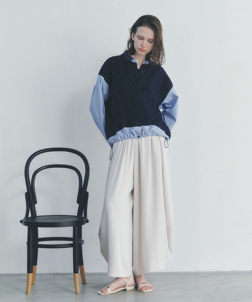 YECCA VECCA コクーンドレープワイドパンツ 