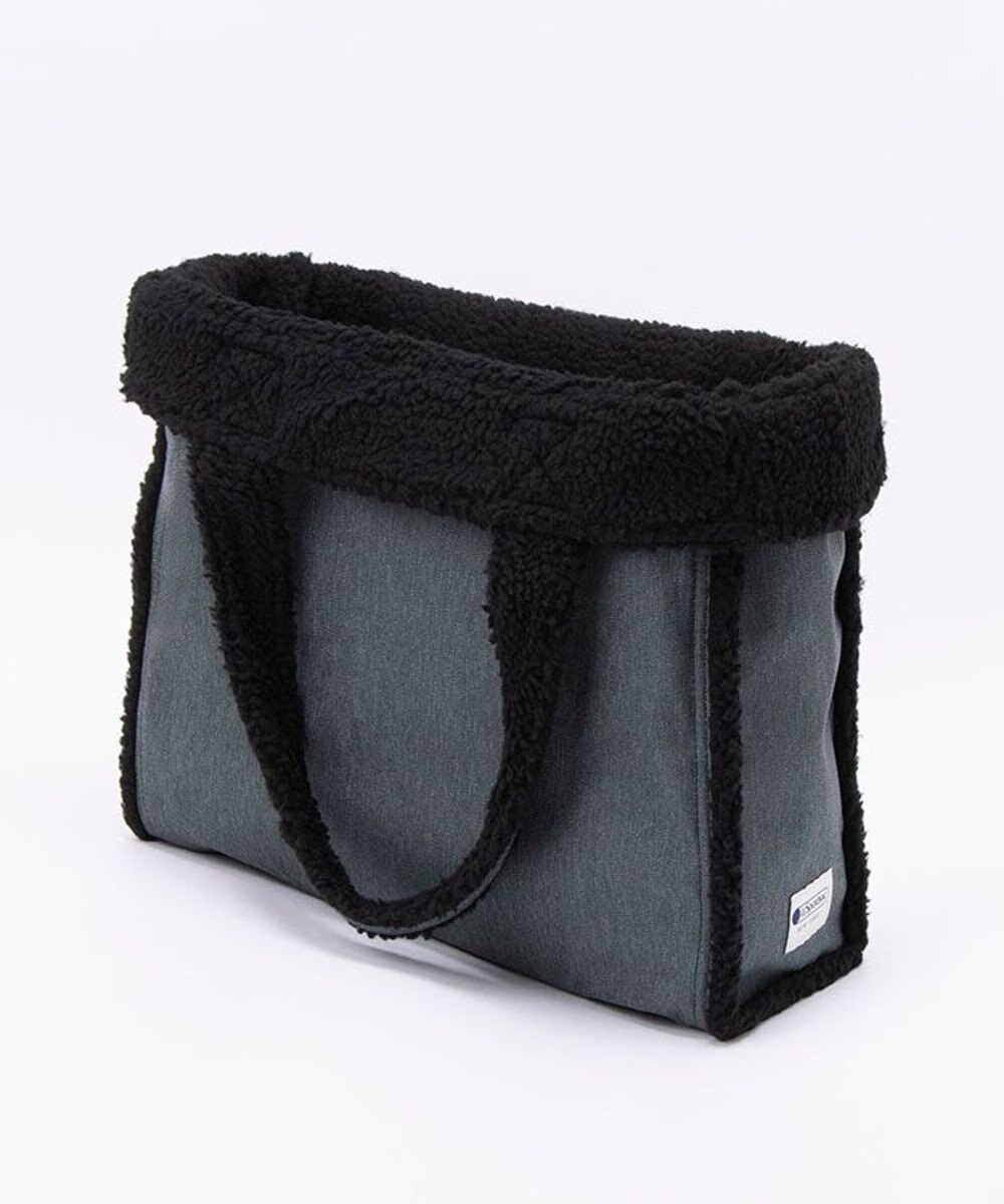 LeSportsac TWO WAY DENIM TOTE/ブラックデニム/ブラックシェルパ 
