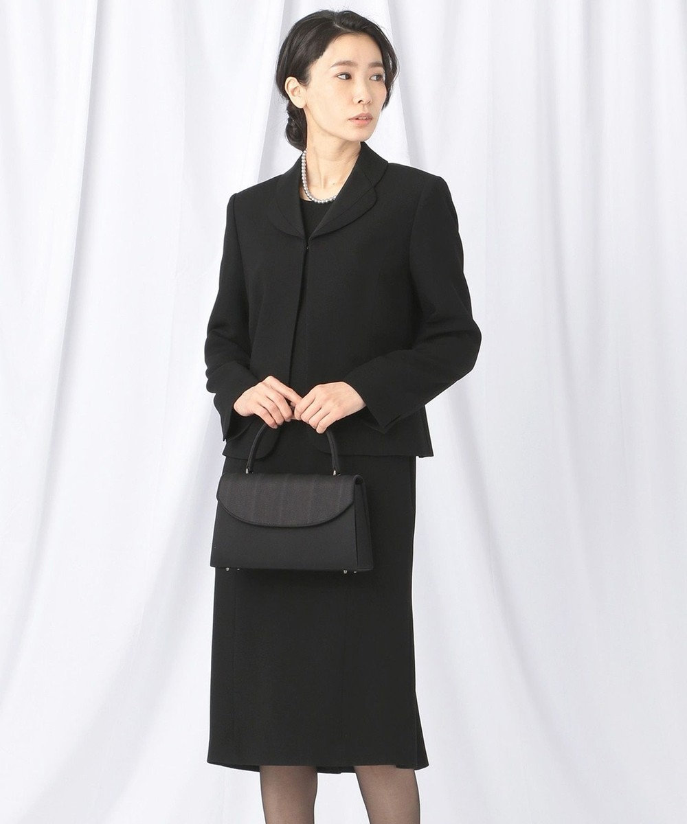 自由区 FORMAL 【高級トリアセテート素材】レベッカBSジョーゼット ジャケット+ワンピース 