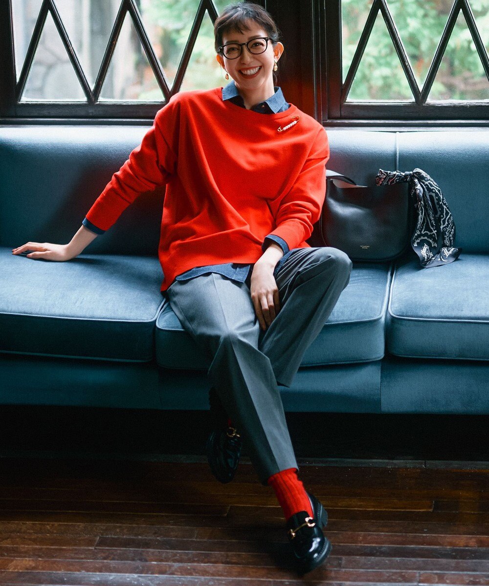 23区 【洗える】ライトダンガリー 2WAY シャツ 