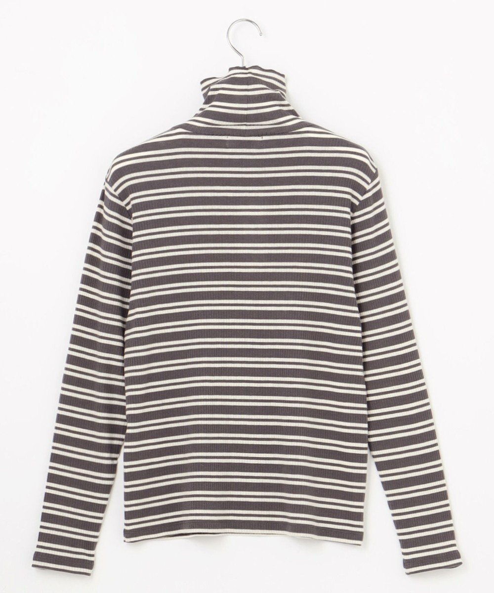 J.PRESS LADIES カシミヤシルクリブタートル ボーダー カットソー 