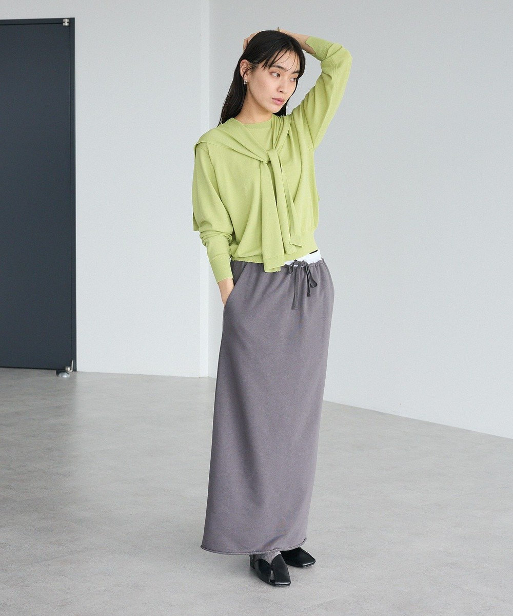 CRAFT STANDARD BOUTIQUE ダブルウェストカットソーロングスカート 