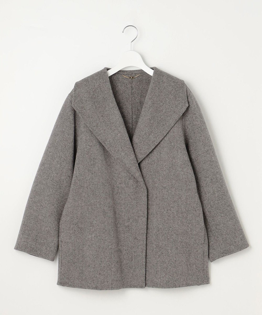 自由区 S ウールリバーショート コート 