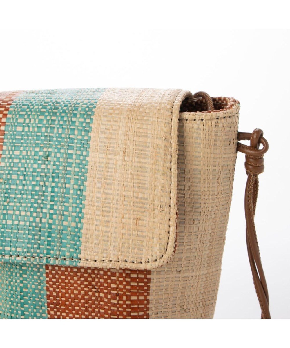 UNBILLION kakatoo ラフィアストライプミニショルダーバッグ 