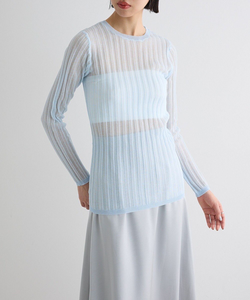 Green Parks シアーリブニット 