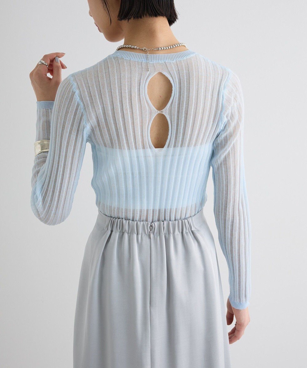 Green Parks シアーリブニット 