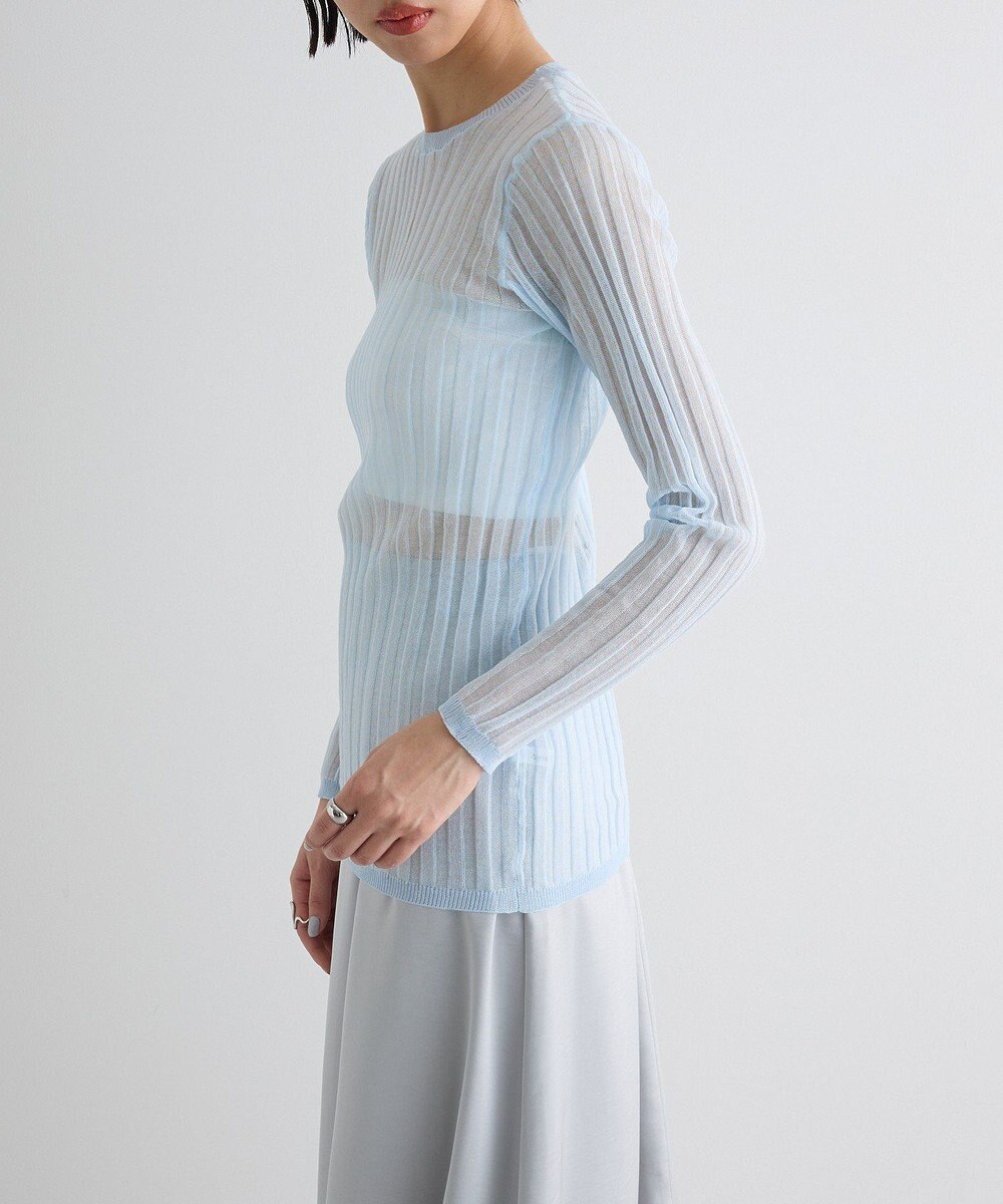 Green Parks シアーリブニット 