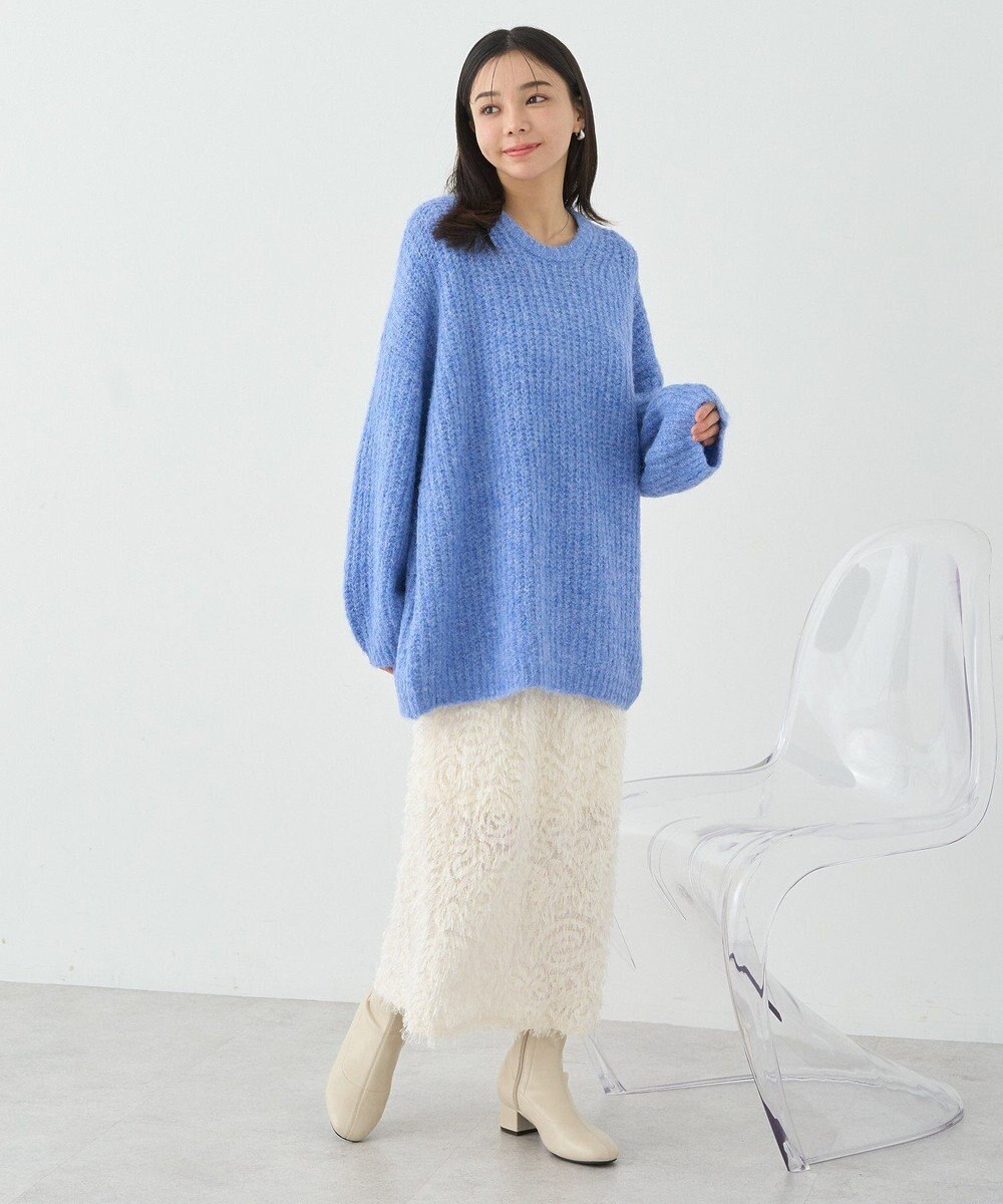 earth music&ecology ふわふわＭＩＸヤーンチュニック 