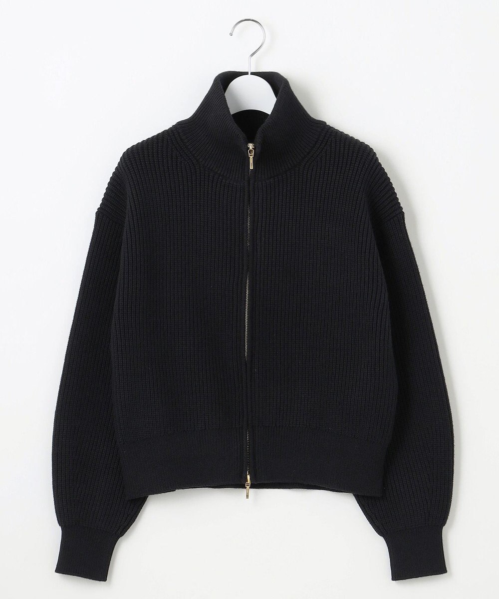 23区 S 【洗える】コットンリリー ニットブルゾン 
