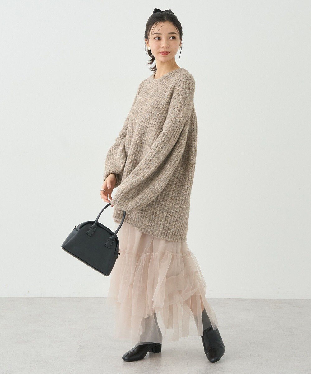 earth music&ecology ふわふわＭＩＸヤーンチュニック 