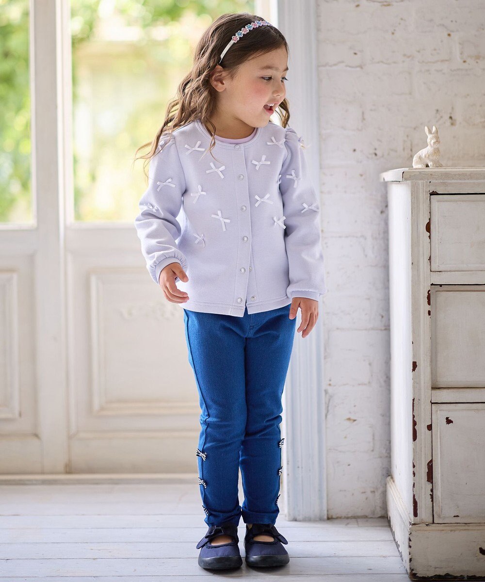 ANY KIDS カットデニム ガーリーパンツ 