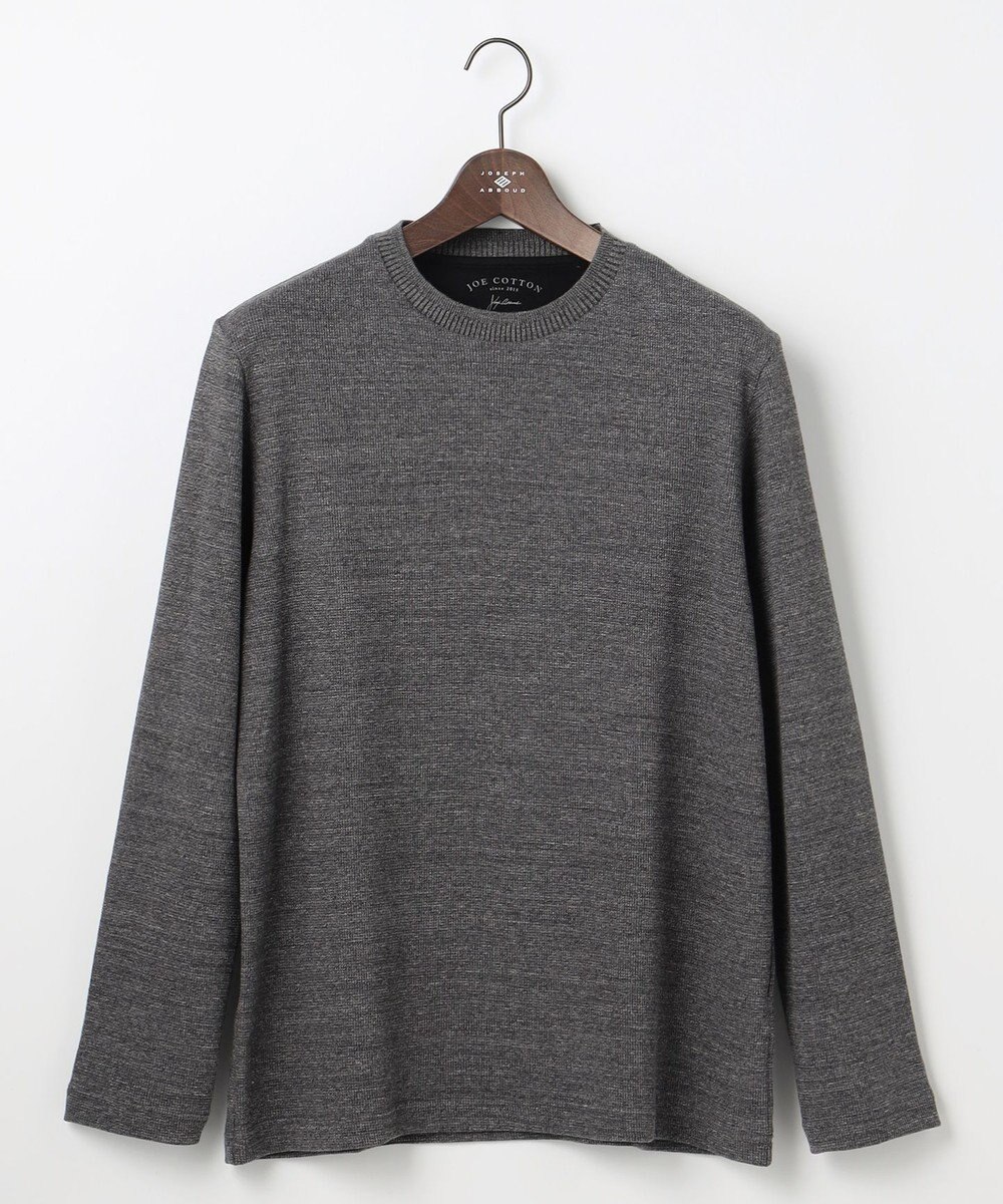 JOSEPH ABBOUD 【オリジナルオーガニックコットン使用/サスティナブル/伸縮/保形性】JOE COTTON ワッフル クルーネックＴシャツ 