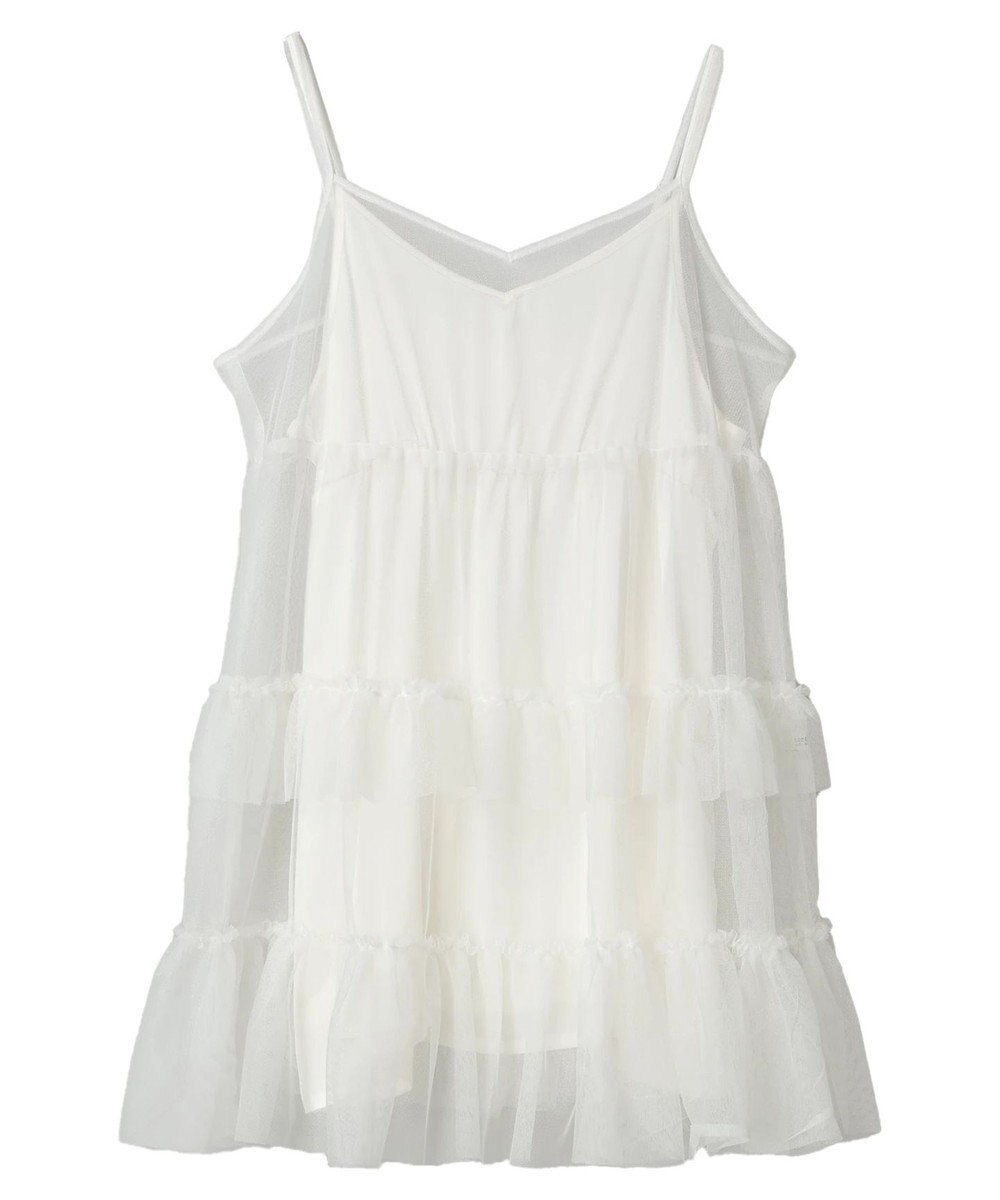 earth music&ecology チュールミニキャミワンピース 